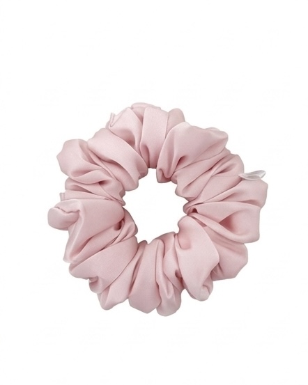 Scrunchie Jasny Róż Satyna Jedwabna Standard