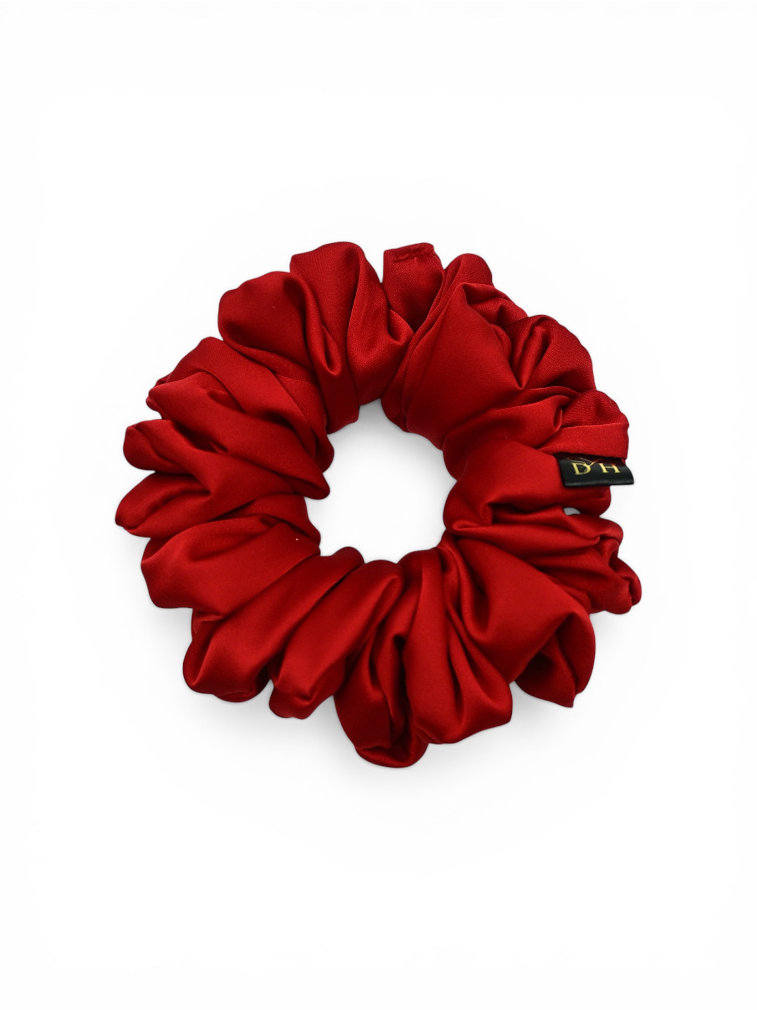 Scrunchie Czerwień Satyna jedwabna Standard