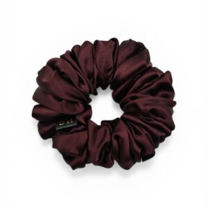 Scrunchie Burgund Jedwab Standard