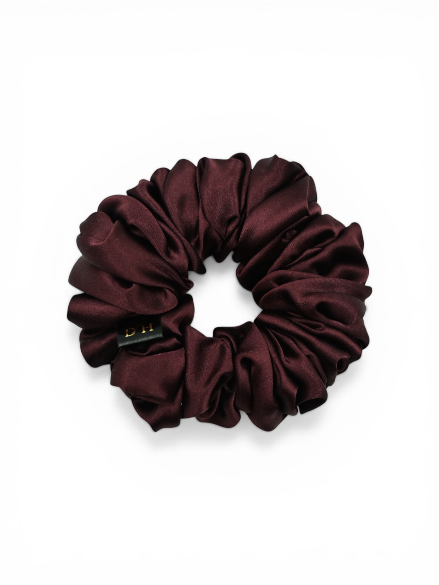 Scrunchie Burgund Jedwab Standard