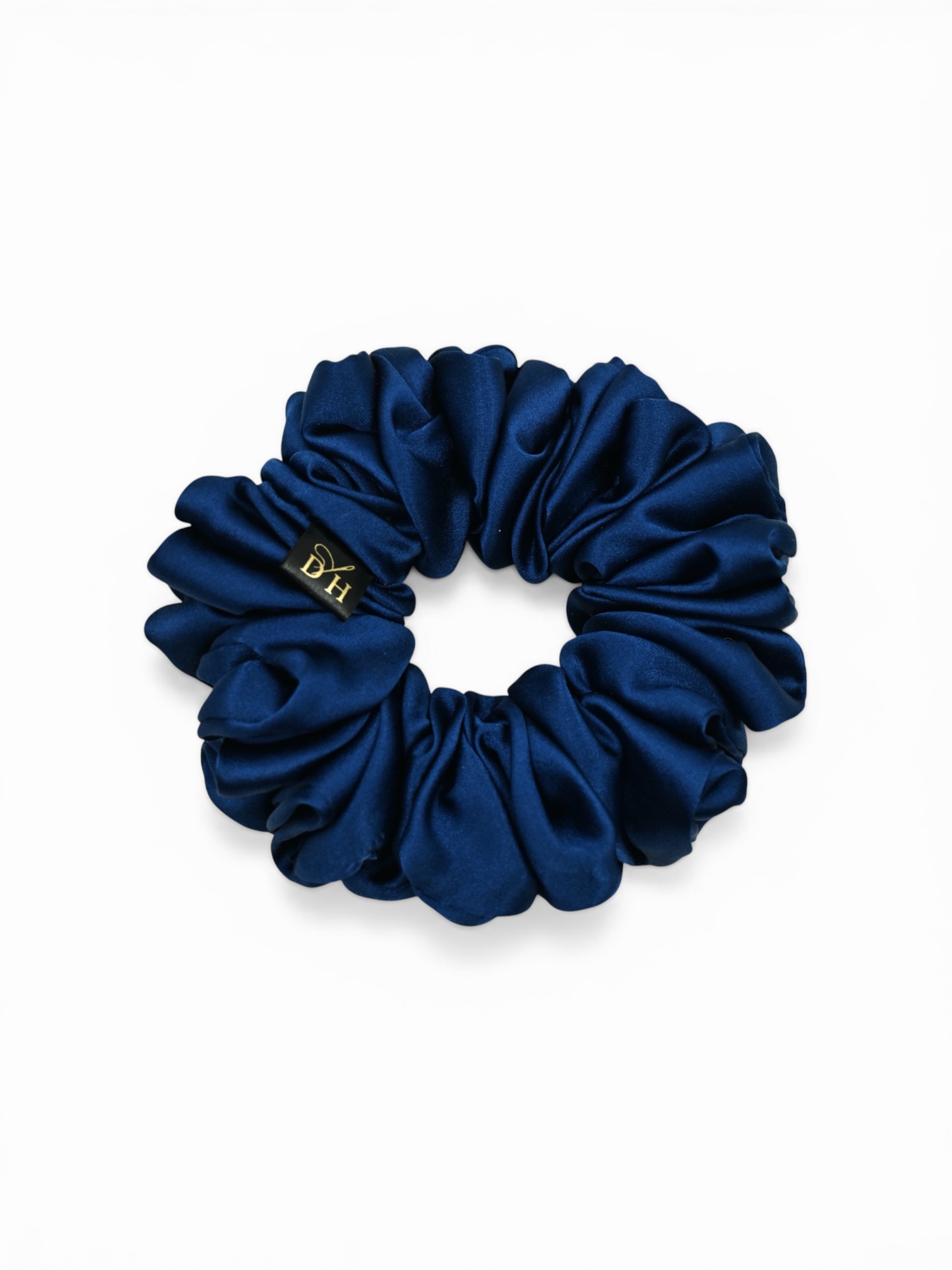 Scrunchie Niebieski Atlantycki Jedwab Standard