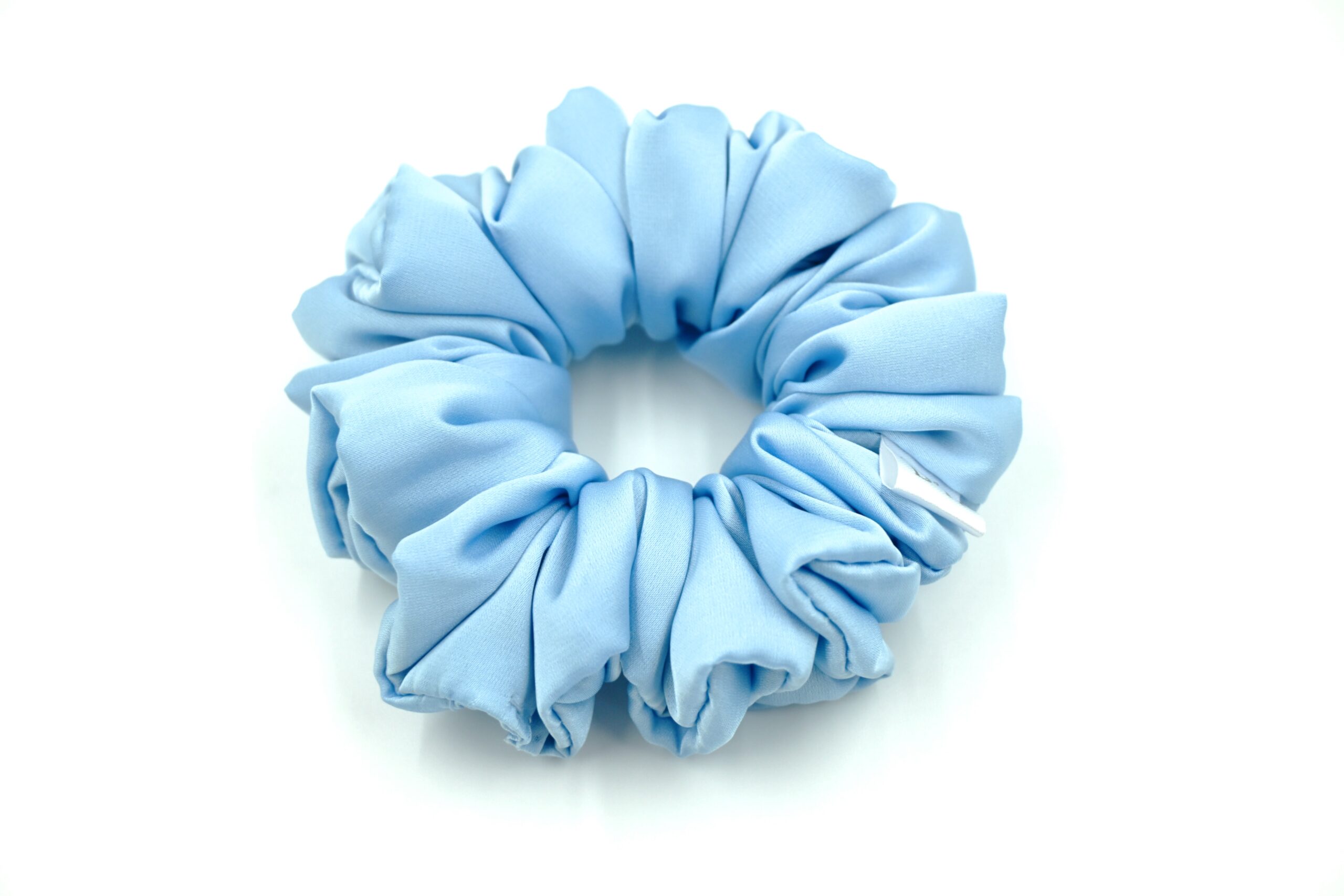 Scrunchie Błękit Satyna Jedwabna Standard