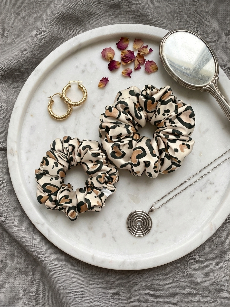 Scrunchie Czikita Mokka-Duża - obrazek 3