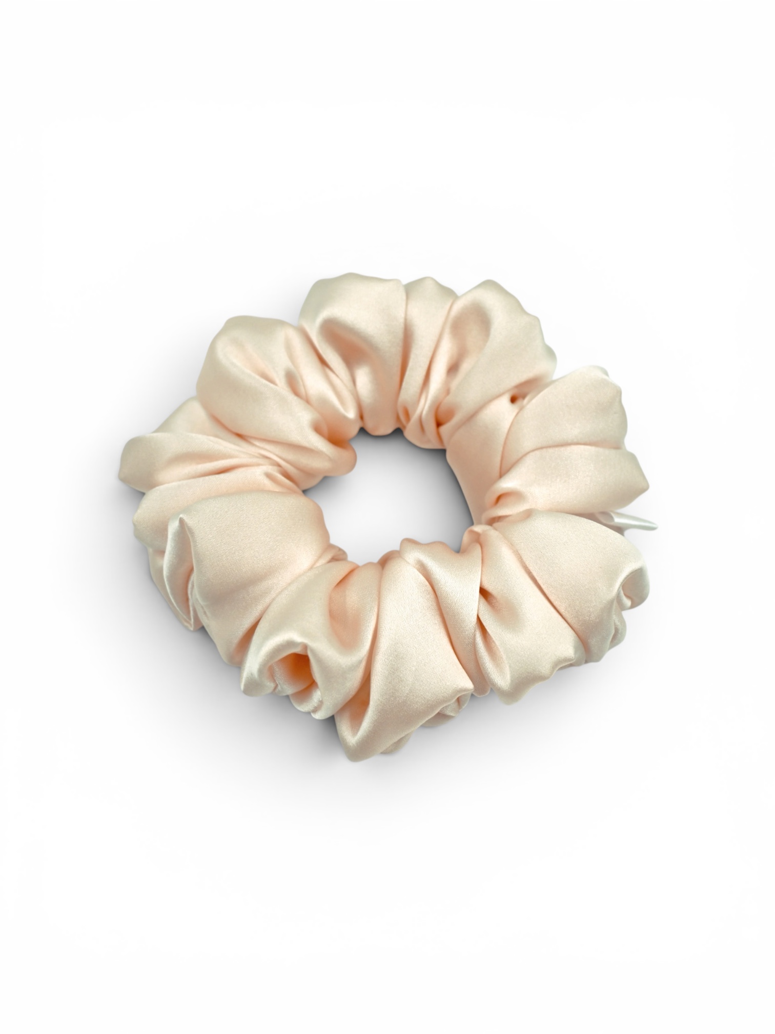 Scrunchie Pudrowy Róż Jedwab Standard