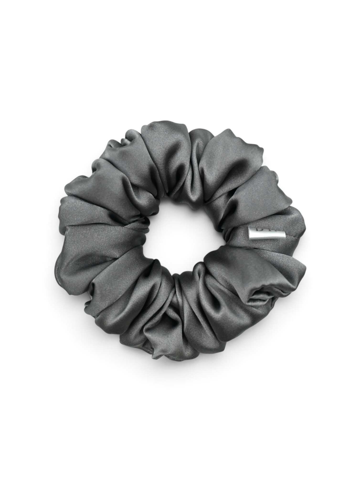 Scrunchie Szara Jedwab Standard