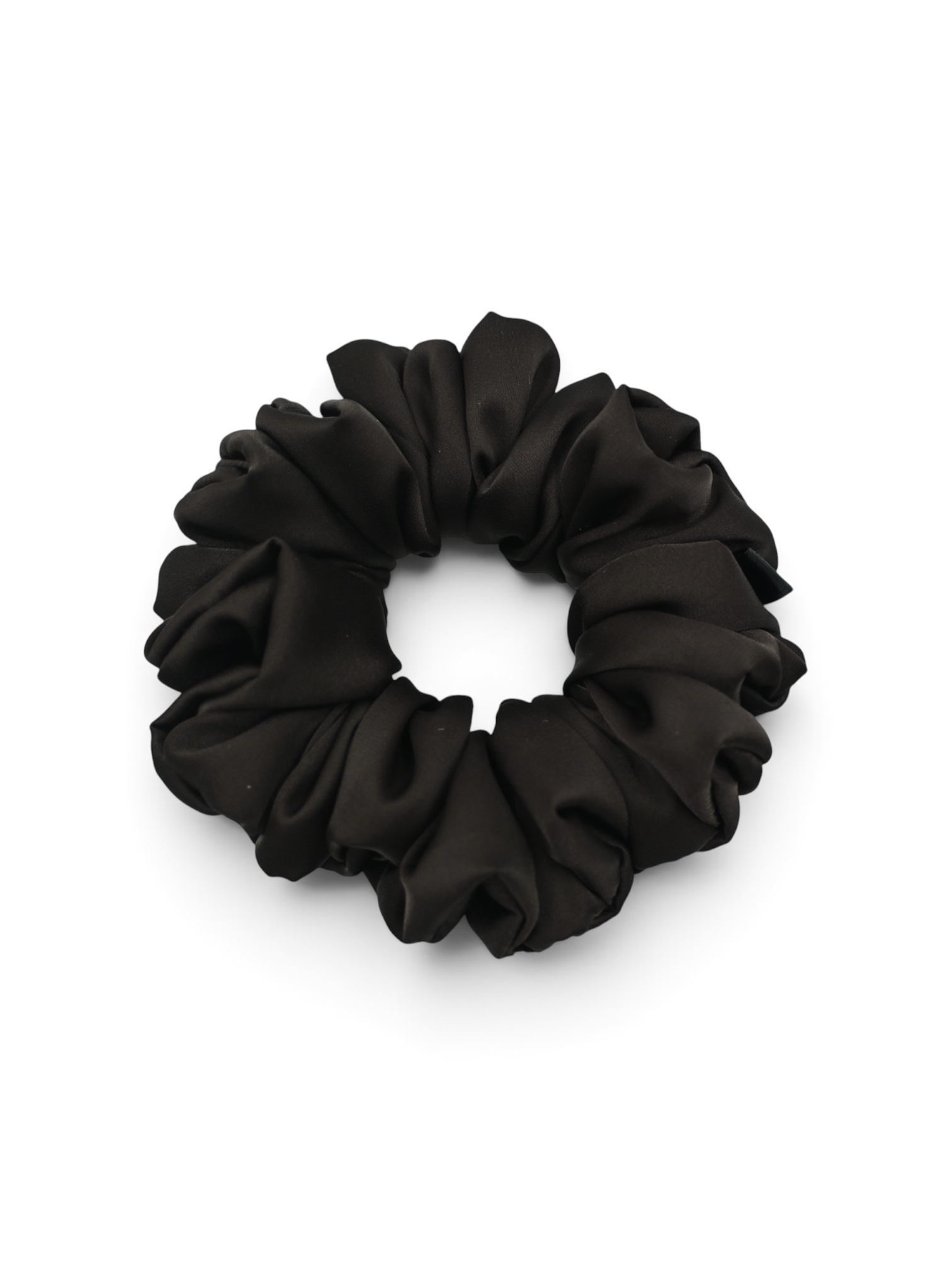 Scrunchie Czekolada Satyna-Jedwabna Standard